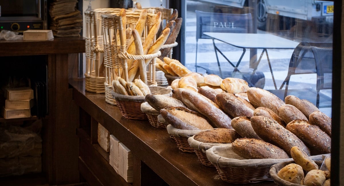 PARIS, FRANCE - OCTOBER 6, 2016: Traditional bakery pastry store Paul in the center of Paris